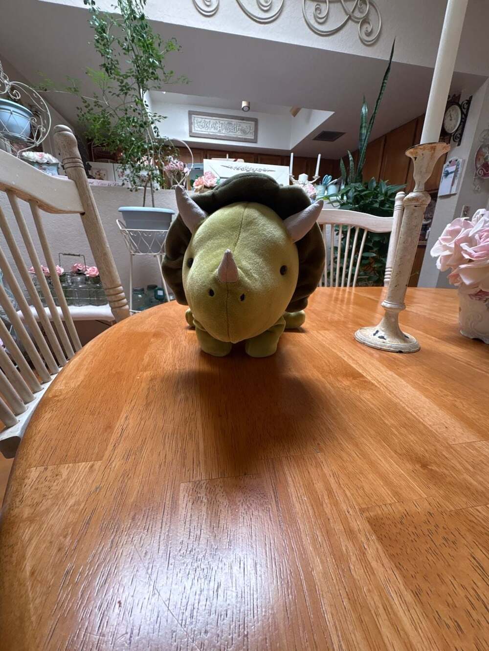 Jellycat Large Green Triceratops Dinosaur Plush Stuffed Animal